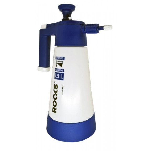 OPRYSKIWACZ CIŚNIENIOWY STRONG - ALKALINE 1,5 L, DO MYDŁA I PŁYNÓW ZASADOWYCH
