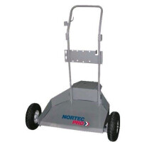 WÓZEK POD BECZKĘ NORTEC PRO 200 KG (MAX. 600 MM) NA KOŁACH PNEUMATYCZNYCH Z PÓŁKĄ