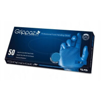 RĘKAWICE NITRYLOWE OCHRONNE GRIPPAZ 306 NIEBIESKIE DŁUGIE 300 MM 10G (OP. 50SZT) ROZM. L