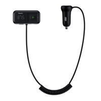 TRANSMITER SAMOCHODOWY + ŁADOWARKA BASEUS BLUETOOTH MP3 S-16 (CZARNY)