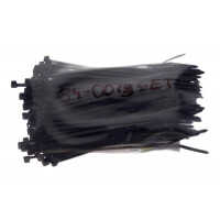 OPASKA PLASTIKOWA 3X120 (1 OPAK. 100 SZT ) CZARNA