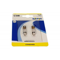 ŻARÓWKA RURKOWA 12V/5W 11X35MM C5W BLISTER 2SZT 0171254000
