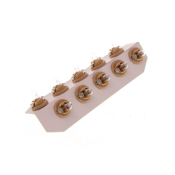 ŻARÓWKA BAX 12V/1,5W 8,5D BEŻOWY (Z COK. PLAST.) 10SZT (BRAK ECE)