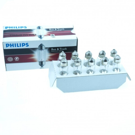 Żarówki halogenowe PHILIPS C5W 5W - Oświetlenie Samochodowe, Żarówki PHILIPS