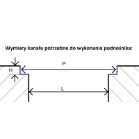 PODNOŚNIK KANAŁOWY HYDRAULICZNY 3,5T RAMA PROSTA ELEVADOR