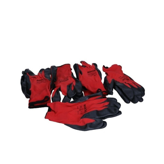 RĘKAWICE POLYESTER-NITRILLE, ROZMIAR XL, 5 PAR ROBOCZE OK090012
