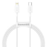 KABEL DO ŁADOWAREK USB-C DO LIGHTNING BASEUS SUPERIOR SERIES, 20W, PD, 1M (BIAŁY)