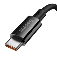 KABEL DO ŁADOWAREK USB DO USB-C BASEUS SUPERIOR 100W 1,5M (CZARNY)