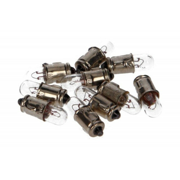 ŻARÓWKA T2W 12V 2W BA7S (Z COK. METAL.) KPL 10SZT