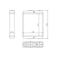NAGRZEWNICA MITSUBISHI COLT LANCER SPACE WAGON, NISSAN SERENA 92 271407F001