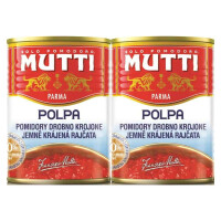 2 x Pomidory w Kawałkach 400 g Drobno Krojone Polpa Pulpa MUTTI