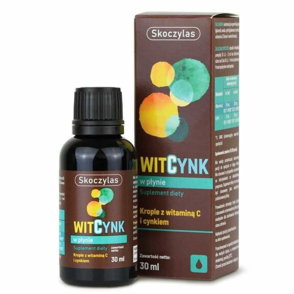 WitCynk w Płynie - Witamina C plus Cynk 30 ml - Skoczylas