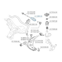 OSŁONA PRZEKŁADNI KIEROWNICZEJ ZE WSPOM. KIEROWN. MAZDA 626 GE 92-97 GA2A3212X