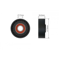 ROLKA NAPINACZA PASKA WIELOROWKOWEGO BMW 3 (E46), 5 (E39), 5 (E60), 5 (E61), 7 (E65, E66, E67), X3 (E83), X5 (E53), Z4 (E85)