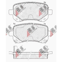 KLOCKI HAMULCOWE TYŁ CHRYSLER GRAND VOYAGER V 07- DODGE 08- FIAT FREEMONT 11- 68029887AA