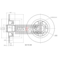 TARCZA HAM. RENAULT TYŁ MEGANE II 05- Z ŁOŻYSKIEM 7701208850