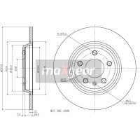 TARCZA HAM. VW TYŁ A4 A5 07- Q5 A6 09- 300X12 986479382
