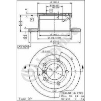 TARCZA HAMULCOWA TYLNA MERCEDES SPRINTER 94-01 9024230312
