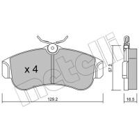KLOCKI HAM NISSAN PRIMERA P11 96 PRZÓD 2.0 TD