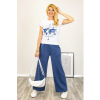 Spodnie z przeszyciami Gandellinoa denim blue