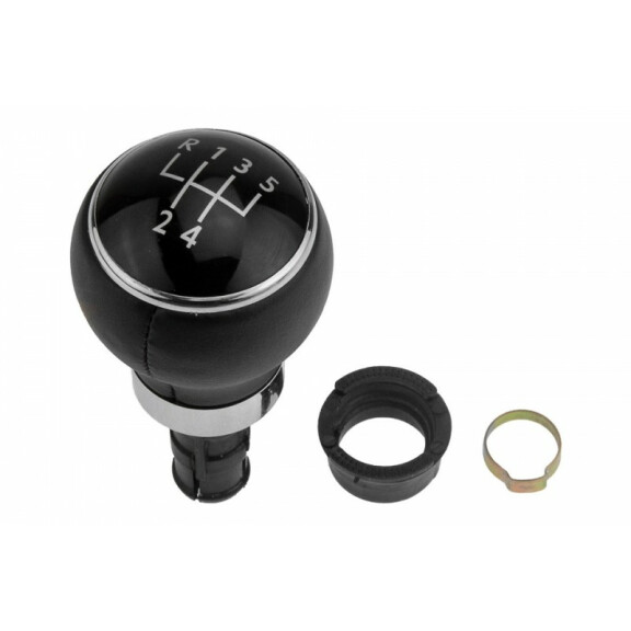 GAŁKA ZMIANY BIEGÓW VW GOLF V 2003-,GOLF VI 2008-,GOLF PLUS 2005-,JETTA 2006-/5 SPEED/BLACK CAP/LEATHER GZB-VW-027