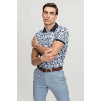 Bawełniane polo we florystyczny wzór 01012B99FSA