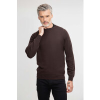 Brązowy sweter z wełny 01037A90RRA