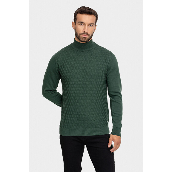 Zielony sweter z bawełny 01046D60RRA