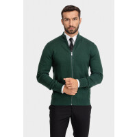 Zielony sweter dzianinowy 01040D60SRA