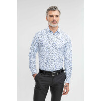 Koszula w niebieski roślinny wzór  01647A00FSA
