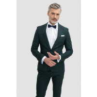 Zielona marynarka w kratę 03032D60KSA
