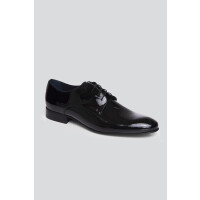 Czarne buty skórzane 00191C90LNA