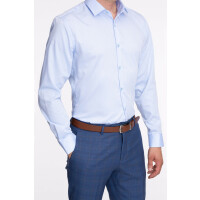 Błękitna koszula w fasonie slim KDNSQ01345