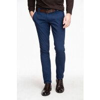 Granatowe spodnie typu chinos SMNSQ30257