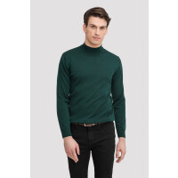 Zielony półgolf z wełny merino 01027D60PSA