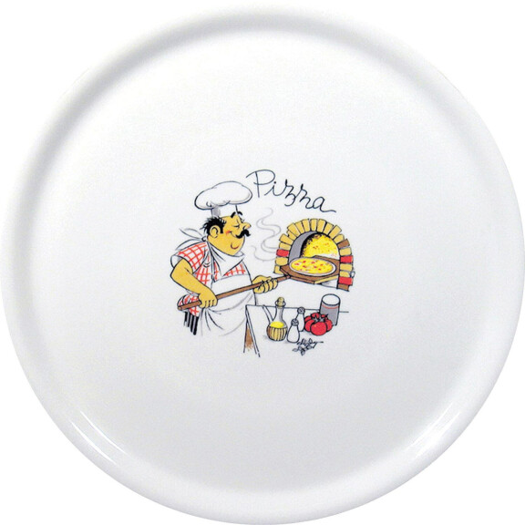 Pizza talíř Tradiční, HENDI, Bílá, ⌀310mm