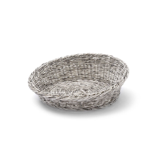 Šikmý kulatý koš, HENDI, Světle šedá, ⌀370x(H)120mm