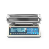 Váha s potiskem štítků LCD s ramenem a legalizací, řada EGE, 30 kg, TEM, 355x330x(H)155mm