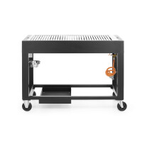 Plynový gril Tampa, HENDI, Černá, 10kW, 1260x580x(H)900mm