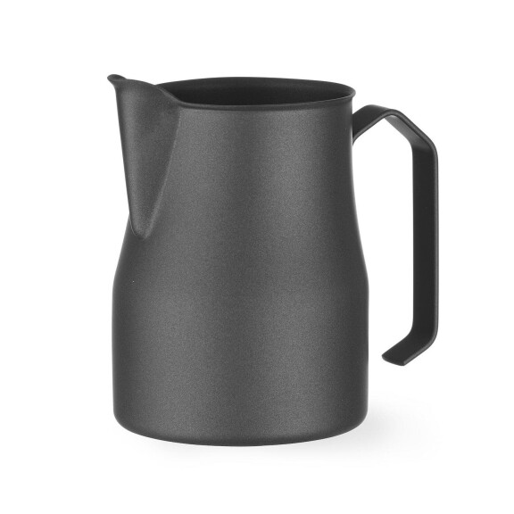 Konvice na pěnění mléka matná černá, HENDI, 0,7L, Černá, ⌀84x(H)130mm