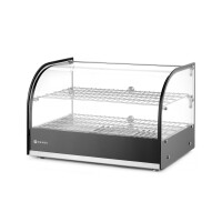 Vitrína ohřívací nastavitelná, HENDI, dvě patra, Černá, 220-240V/800W, 554x376x(H)376mm