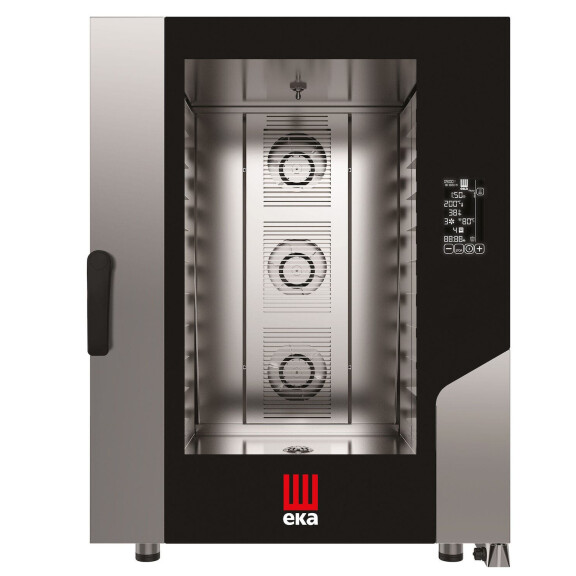Konvektomat Millennial Black Mask , 10 × 600 × 400 mm - elektronicky řízený, elektrický, Tecnoeka, 400V/15500W, 850x1035x(H)1130mm