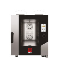 Konvektomat Millennial Touch Screen Gastro s automatickým mycím systémem, 7xGN 1/1 - ovládaná elektronicky, plynová, Tecnoeka, 230V/500W, 13500kW, 730