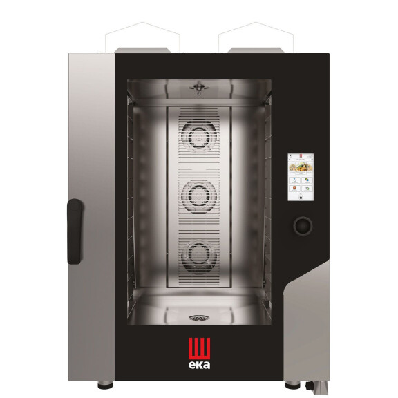 Konvektomat Millennial Touch Screen Bakery s automatickým mycím systémem 10x600x400 mm - ovládaná elektronicky, plynová, Tecnoeka, 230V/700W, 18kW, 85