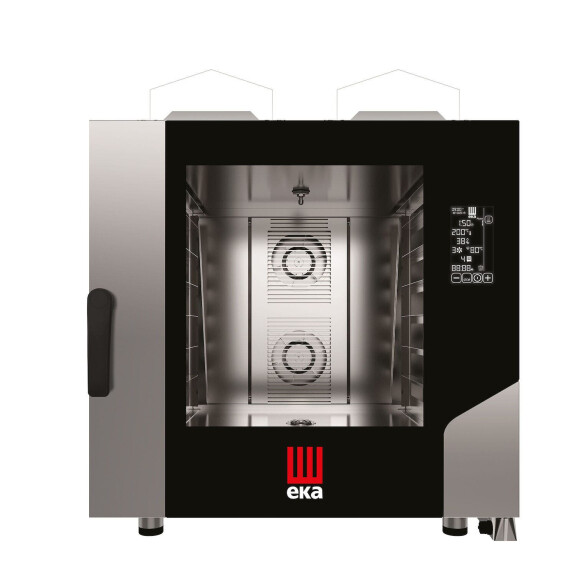 Konvektomat Millennial Black Mask Bakery 6x600x400 mm - ovládaná elektronicky, plynová, Tecnoeka, 230V/500W, 13,5kW, 850x1035x(H)951mm