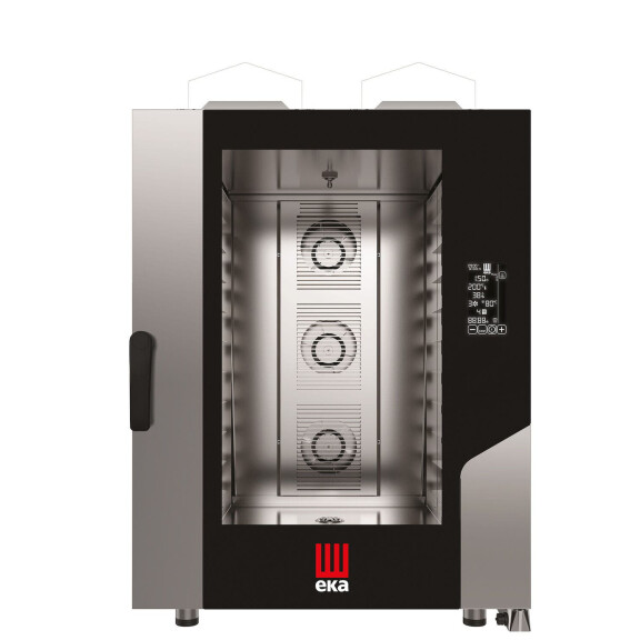 Konvektomat Millennial Black Mask Bakery, 10x600x400 mm - elektronicky ovládaná, plynová, Tecnoeka, 230V/700W, 18kW, 850x1035x(H)1231mm