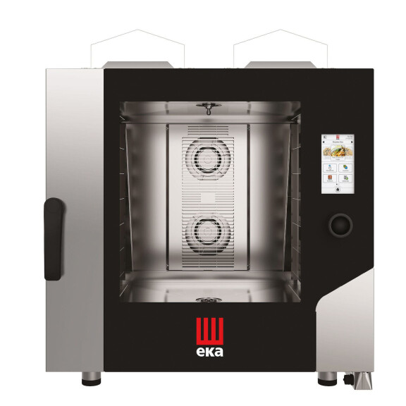 Konvektomat Millennial Touch Screen Bakery s automatickým mycím systémem, 6x600x400 mm - ovládaná elektronicky, plynová, Tecnoeka, 230V/500W, 13500kW,