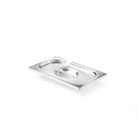 Víko pro nádoby GN s výřezem pro naběračku, HENDI, Profi Line, GN 1/4, 265x162mm