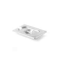 Víko pro nádoby GN s výřezem pro naběračku, HENDI, Kitchen Line, GN 1/9, 176x108mm