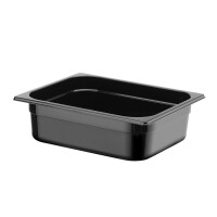 Kontejner GN 1/2 černý polykarbonát, HENDI, Profi Line, GN 1/2, 6,5L, Černá, 325x265x(H)100mm
